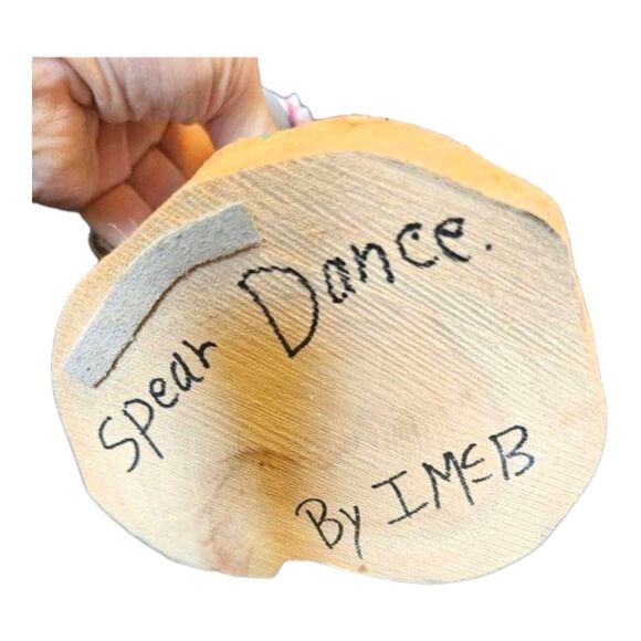 17" Native American Kachina Doll Spear Dance Signed IMSB - Picture 11 of 11